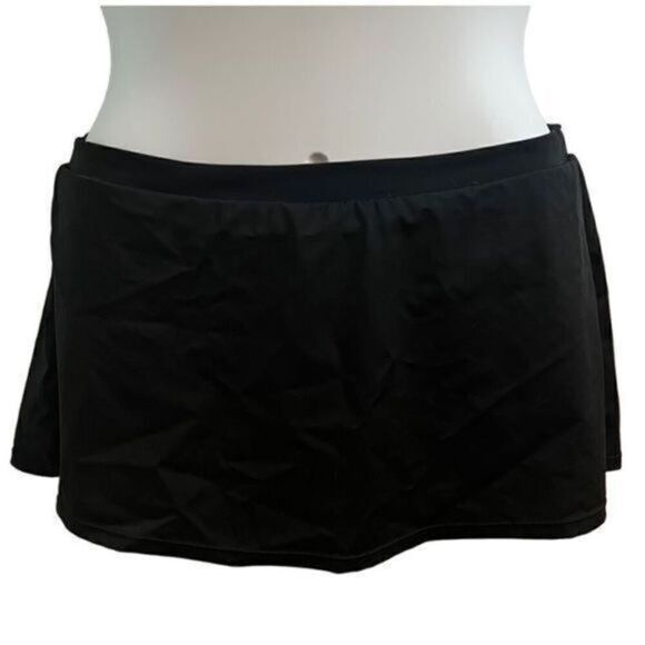Swimsuit Skort Bottom Black Size 14 by Island Escape - Picture 1 of 4